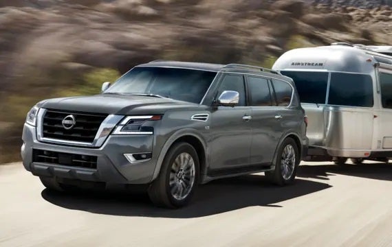 2023 Nissan Armada towing an airstream | Don Moore Nissan in Owensboro KY