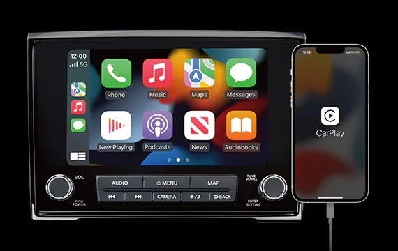 Stay connected with a standard 8" touch-screen display 2023 Nissan Titan | Don Moore Nissan in Owensboro KY