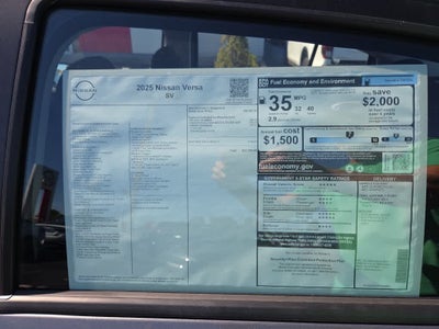 2025 Nissan Versa SV